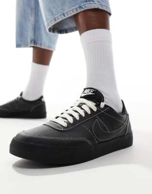 Nike Killshot 2 Leather Sneakers In Black And White In Black/black/phantom