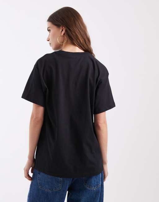 Nike klassiek boyfriend T-shirt in zwart, 3 van 4
