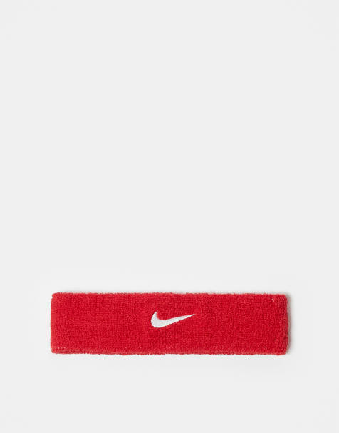 Nike - Klassieke hoofdband met swoosh in rood - view 1
