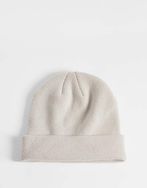 Nike knit beanie in cream, 3 of 3