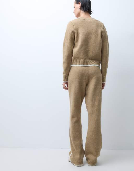 Nike knitted jogger in parachute beige/heather, 3 of 5