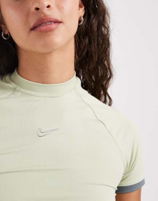 Nike – Krótki T-shirt w kolorze khaki , 3 z 4