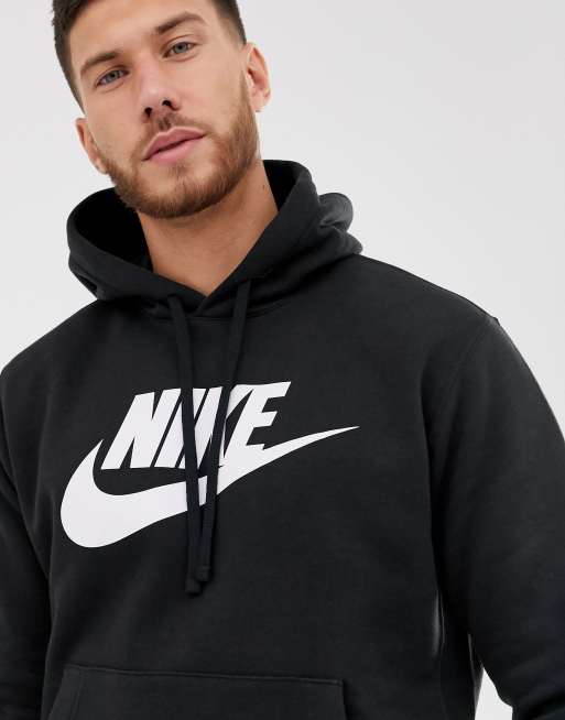 Nike large logo hoodie new arrivals