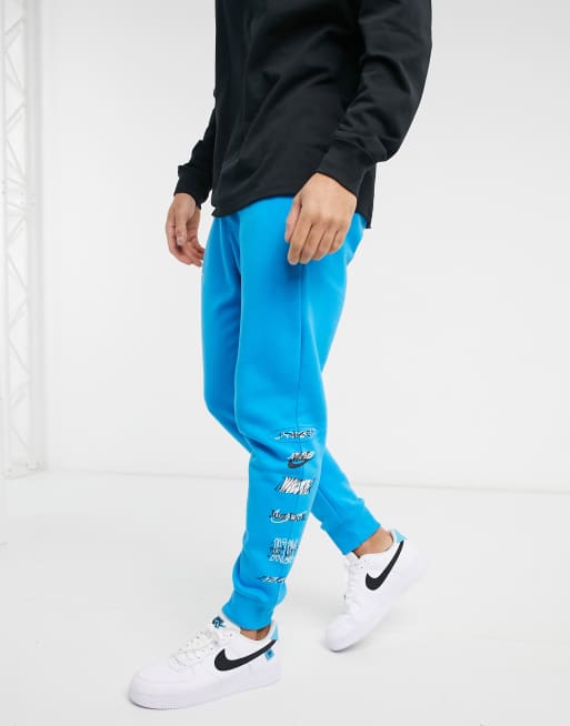 Nike laser blue club joggers new arrivals