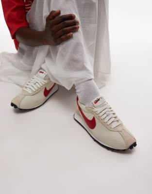 Nike - LD-1000 - Baskets unisexes - Blanc cassé et rouge