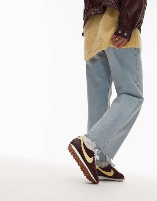 Nike LD-1000 corduroy sneakers in burgundy and yellow, 5 of 5