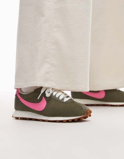 Nike LD-1000 corduroy sneakers in green and pink - view 1