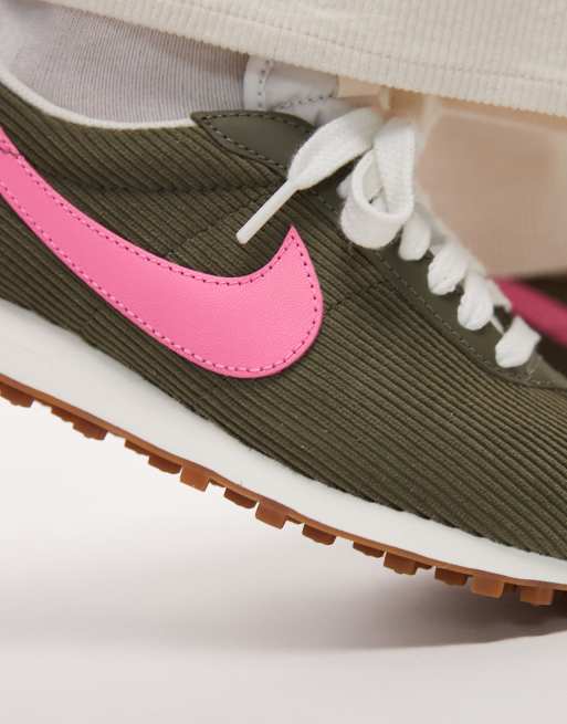 Nike LD-1000 corduroy sneakers in green and pink, 4 of 5