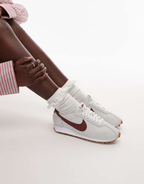 Nike – LD-1000 – Sneaker in Weiß und Burgunderrot - view 1