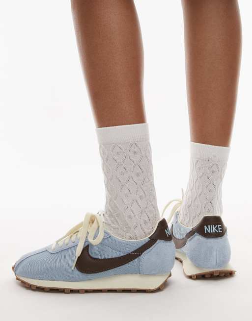 Nike LD-1000 trainers in light blue and brown, 5 of 5