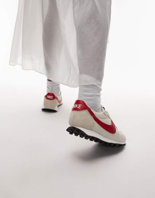 Nike - LD-1000 - Uniseks sneakers in gebroken wit en rood, 3 van 5