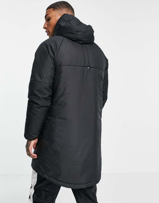 Black nike parka coat sale