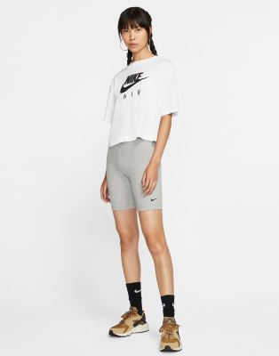 nike legging shorts in grey