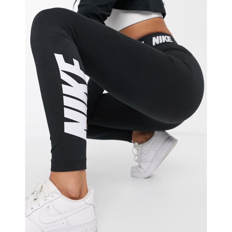 Black nike leggins online