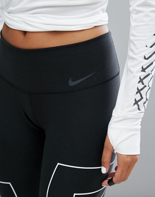 Nike Leg-A-See Just Do It Legging With Foil Logo at asos.com