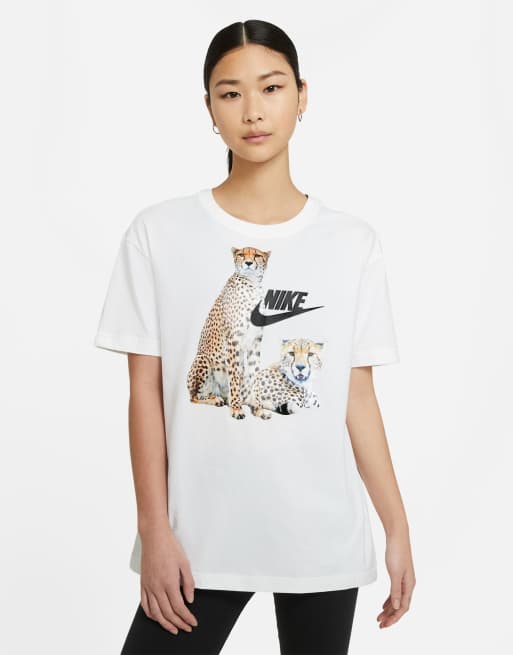 Nike leopard hot sale t shirt