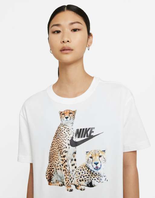 Nike cheetah print shirt sale