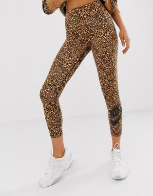 nike grey leopard print leggings