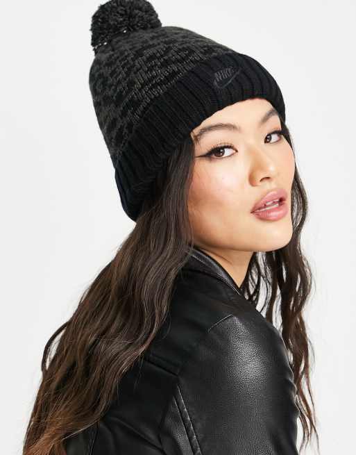 Nike beanie cheap with pom