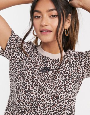 nike shirt with leopard print
