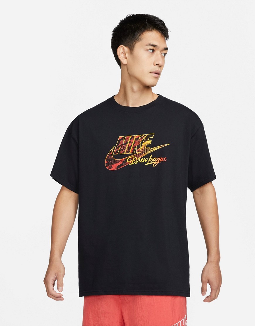 Nike Let It Gold Pack 'Drew League' oversized logo t-shirt in white