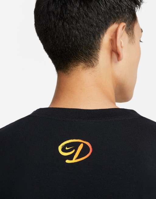 Nike Let It Gold Pack 'Drew League' oversized logo t-shirt in black