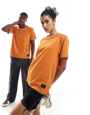 Nike Life knitted t-shirt in orange