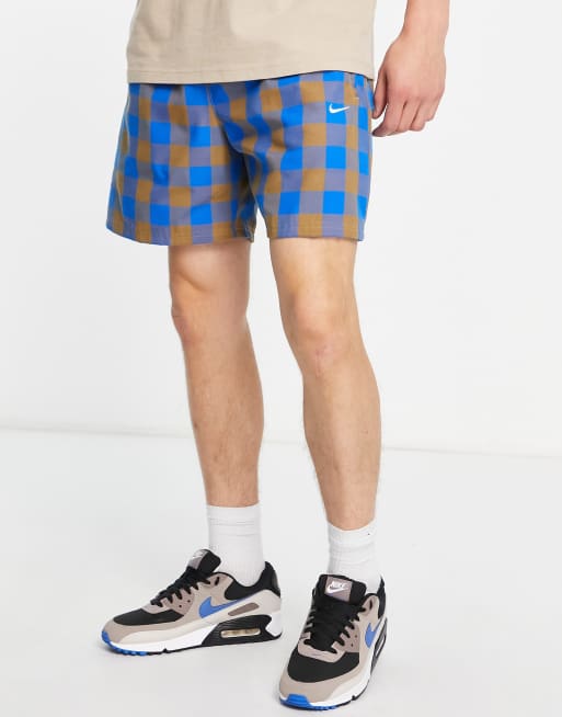 Nike check sale shorts