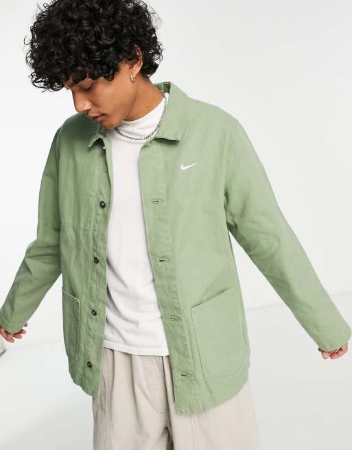 Green nike coat sale