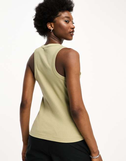 Olive green nike tank on sale top