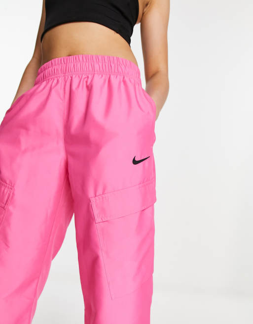 Nike sportswear nsw store woven pants pink