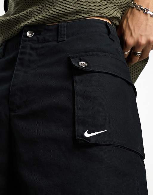 Nike Life woven cargo shorts in black