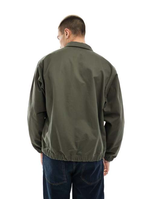 Nike Life woven harrington jacket in khaki | ASOS