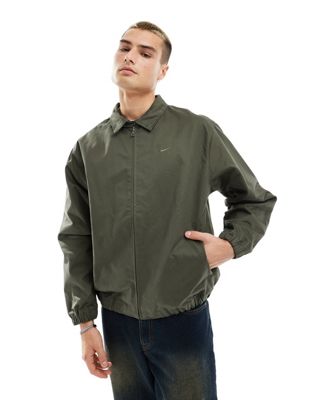 Nike Life woven harrington jacket in khaki-Green