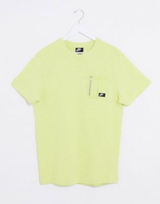 neon yellow nike t shirt