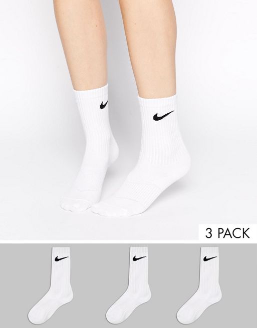 Nike | Nike Lightweight White Crew 3 Pack Socks