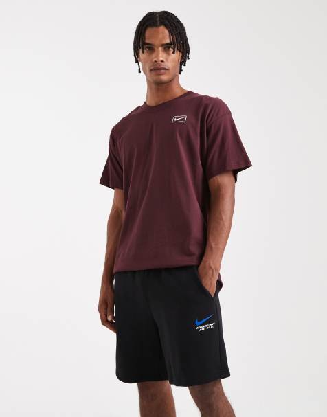 Nike Line Art fleece shorts in black