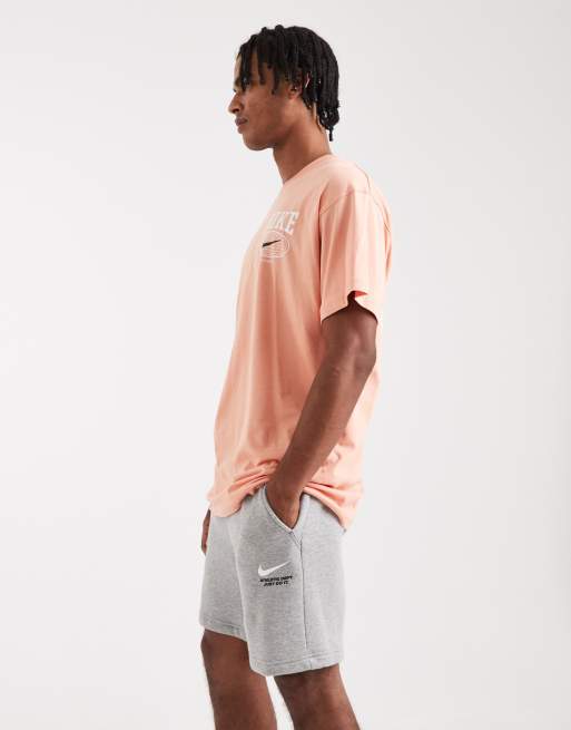 Nike Line Art fleece shorts in grey, 3 of 5