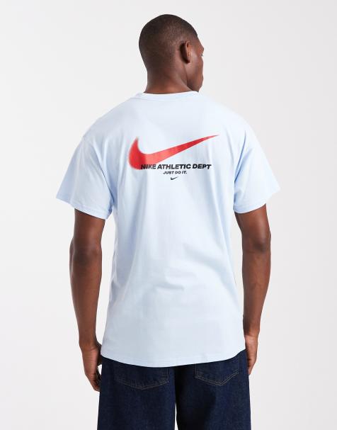 Nike Line Art loose fit graphic t-shirt in light blue - view 1