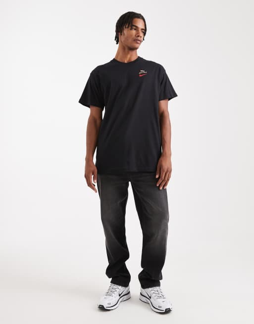 Nike - Line Art - T-shirt nera con grafica, 2 di 5