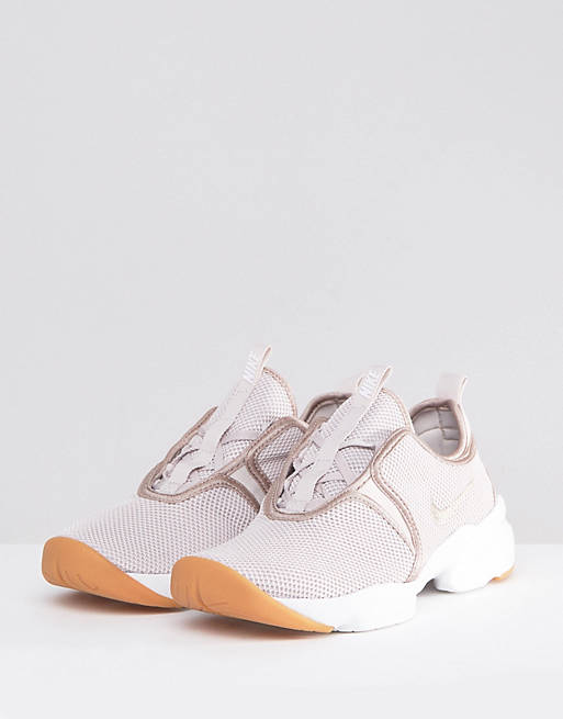 skøjte Addiction by Nike Loden Trainers In Champagne | ASOS