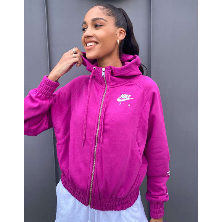 Nike Logo Air Hoodie in pink ASOS