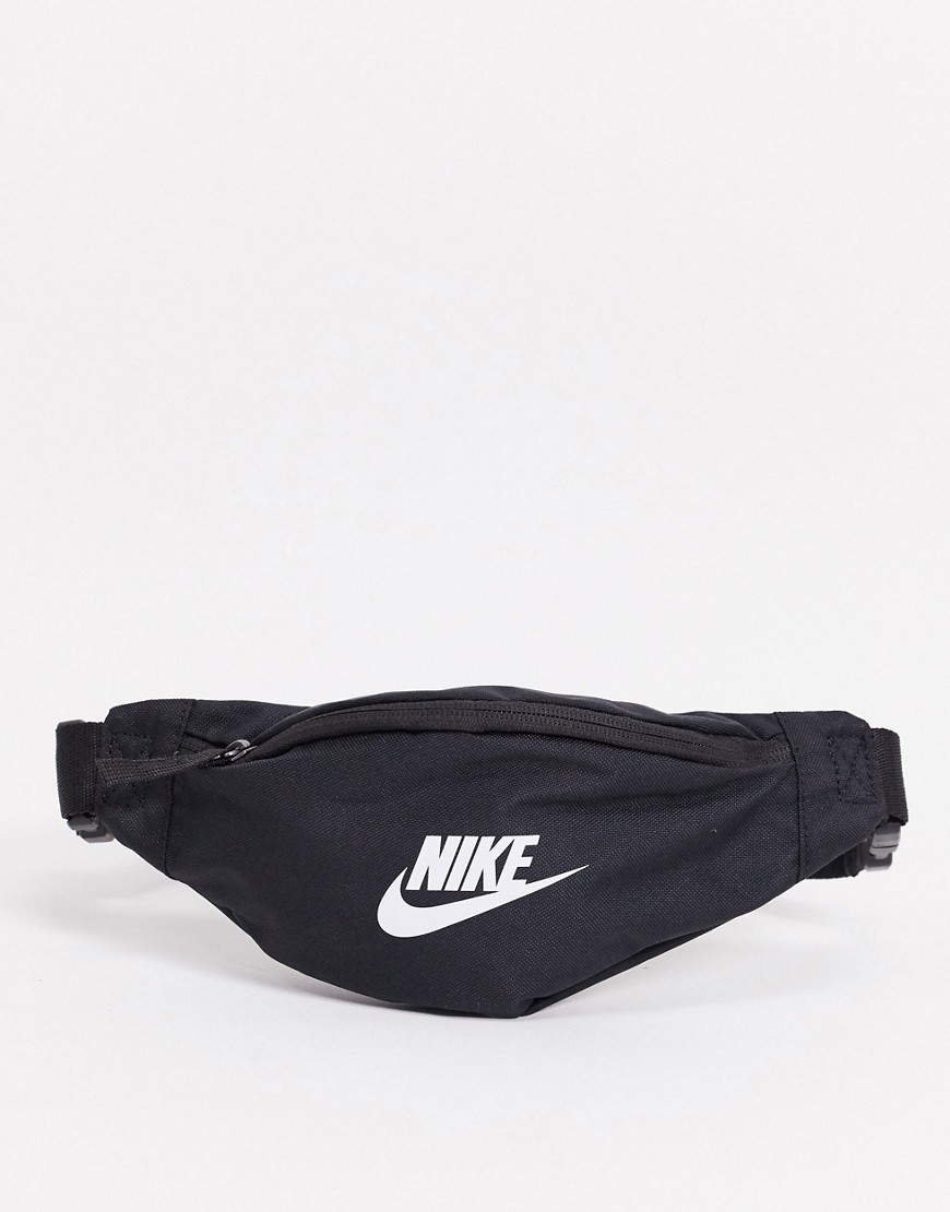 Nike logo black bum bag