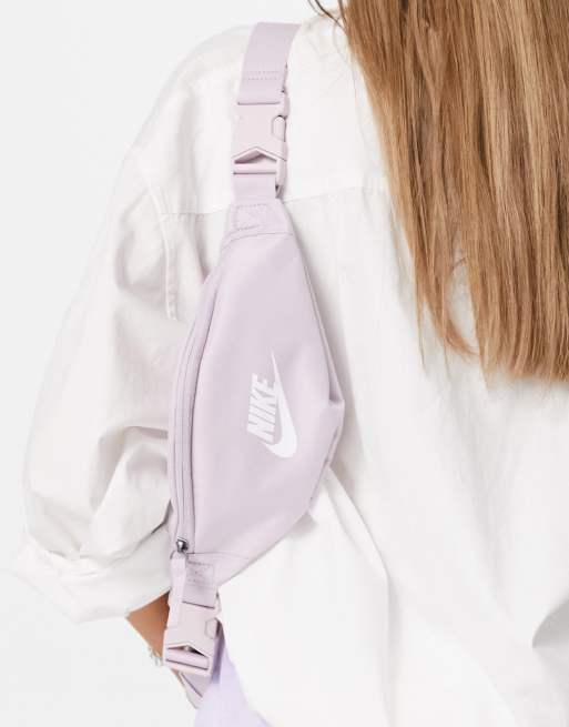 Nike logo bum bag in iced lilac purple