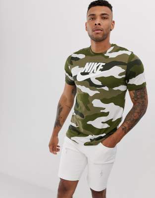 green camo nike shirt