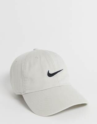 Nike logo cap in cream | ASOS