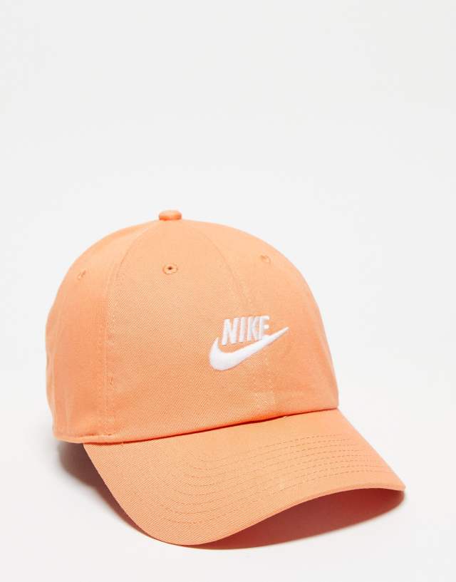 Nike logo cap in orange