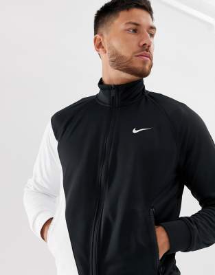 nike logo contrast track jacket