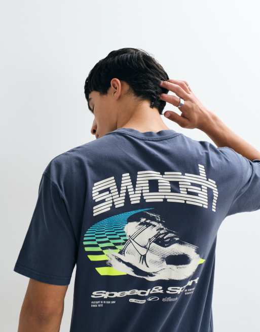 Nike logo graphic T-shirt in navy, 5 of 5