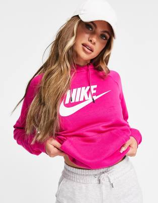 Nike Logo Hoodie In Bright Pink ASOS   24147338 1 Pink